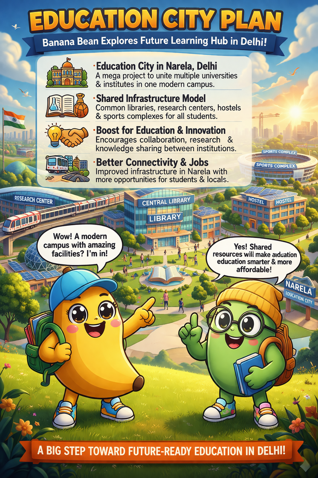 Education City Plan — Future Learning Hub in Delhi!