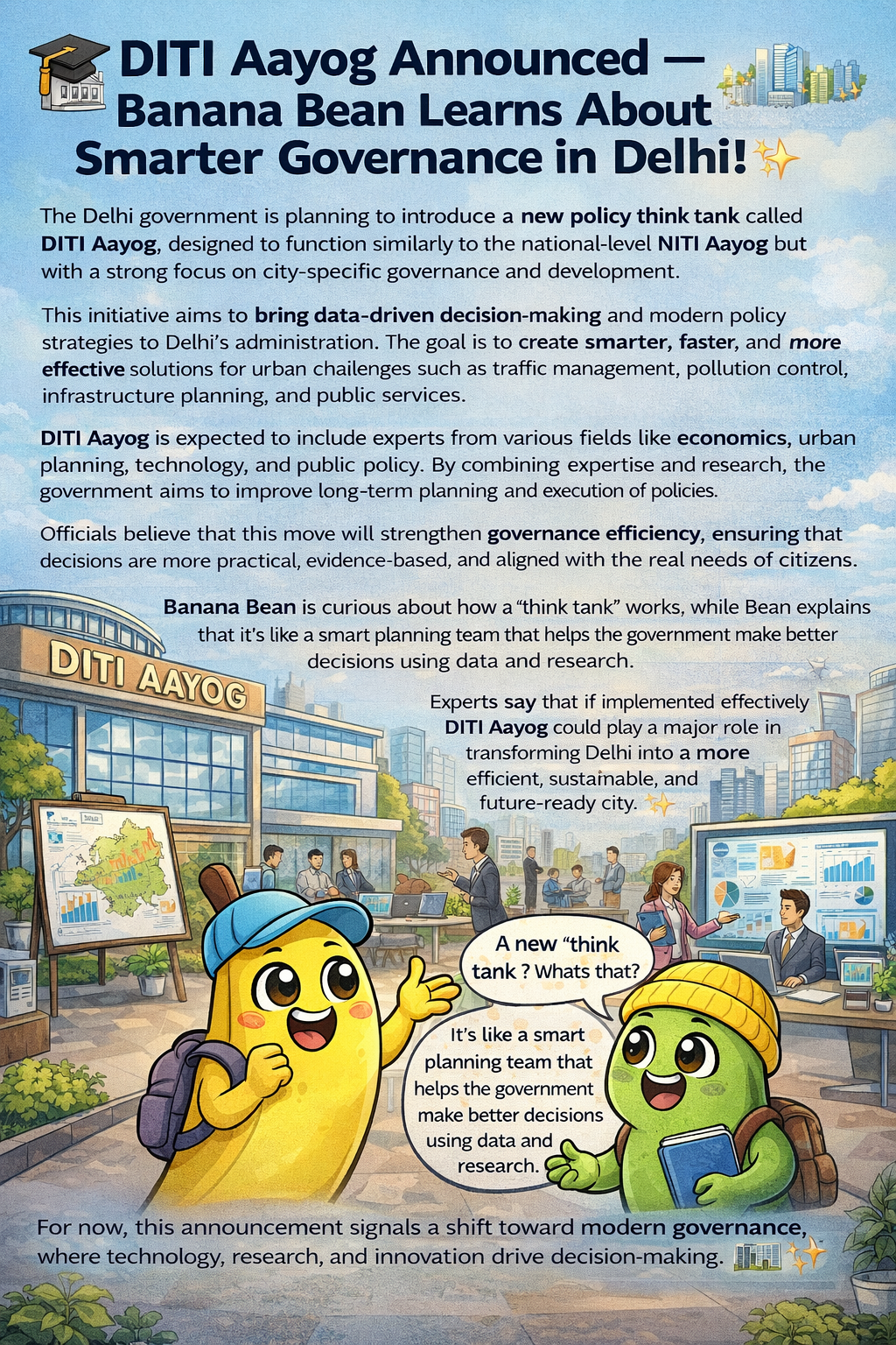 DITI Aayog Announced — Smarter Governance in Delhi!